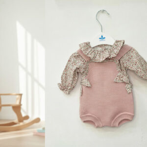 conjunto punto bebé niña floral
