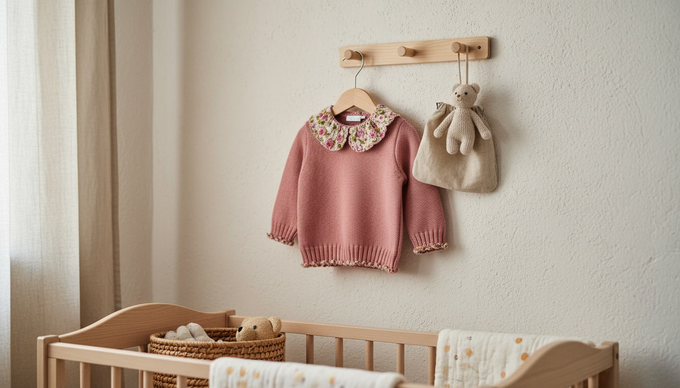 jersey punto rosa bebé floral